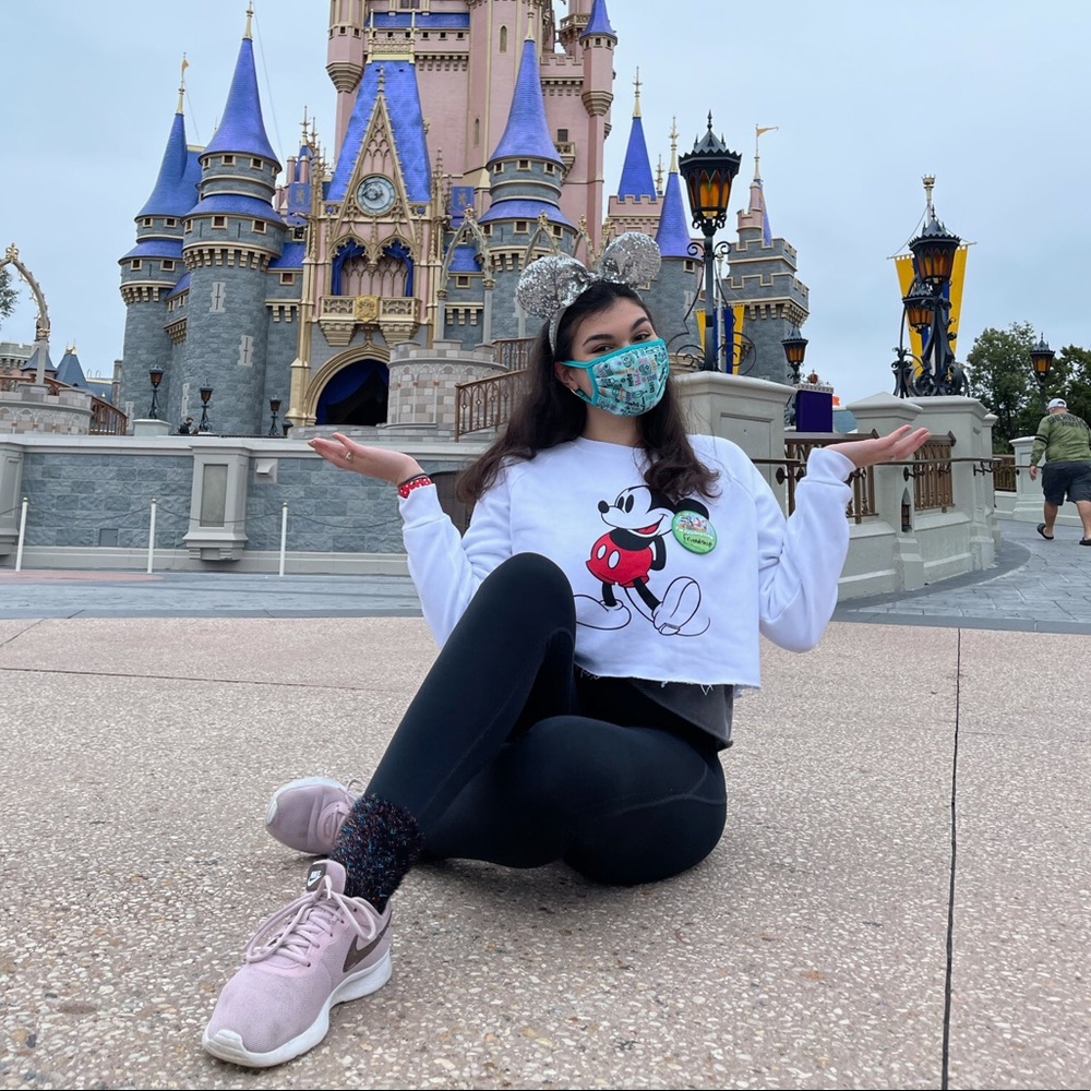 Forever 21 X Disney Cropped Sweatshirt